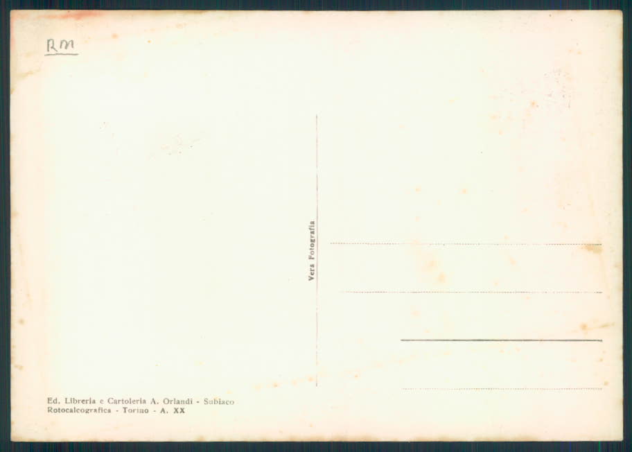 Roma Subiaco Foto FG cartolina EE3982 – retro