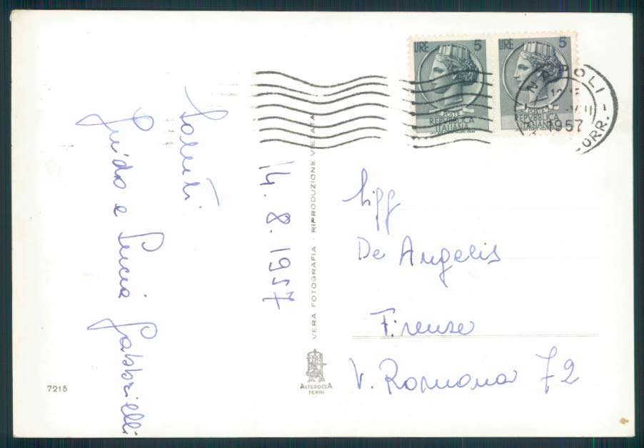 Napoli Marechiaro Foto FG cartolina EE4001 – retro