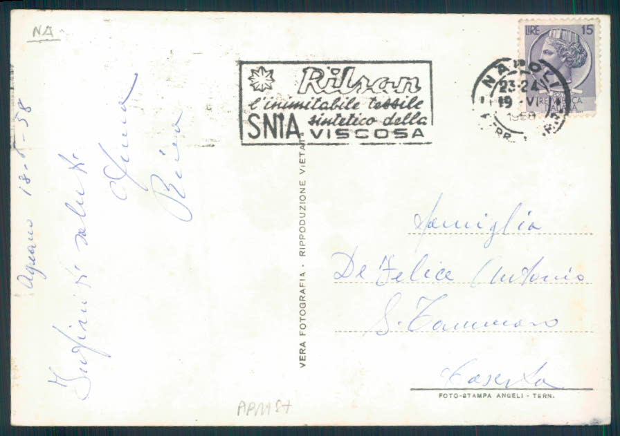 Napoli Agnano Foto FG cartolina EE4003 – retro