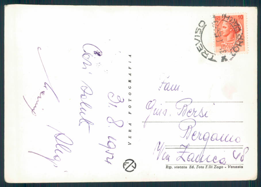 Treviso città Foto FG cartolina EE4036 – retro