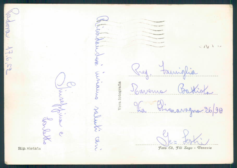 Padova città Foto FG cartolina EE4041 – retro