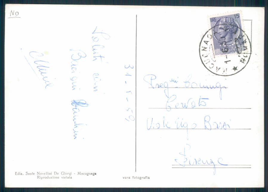 Verbania Macugnaga Foto FG cartolina EE4074 – retro
