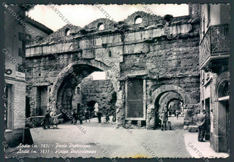 Aosta città Foto FG cartolina EE4082 – fronte