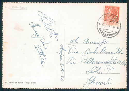 Alessandria Acqui FG cartolina EE4100 – retro