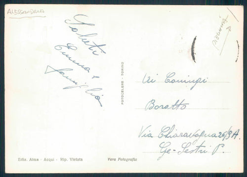 Alessandria Acqui PIEGHINA Foto FG cartolina EE4101 – retro