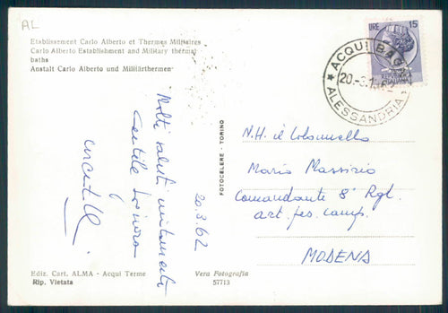 Alessandria Acqui Foto FG cartolina EE4106 – retro