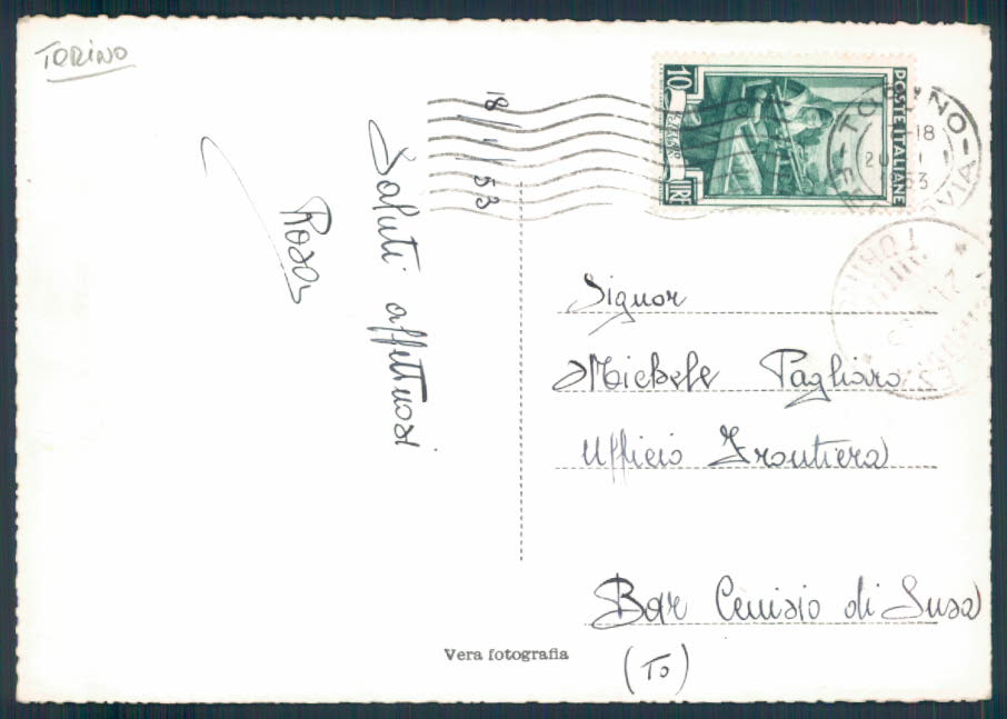 Torino Pinerolo Foto FG cartolina EE4107 – retro