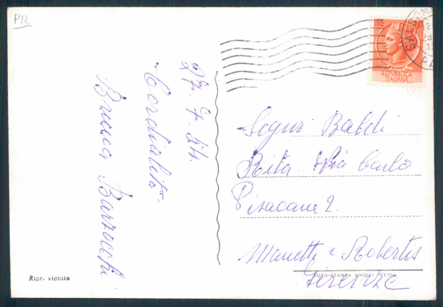 Parma Salsomaggiore Poste Foto FG cartolina EE4141 – retro