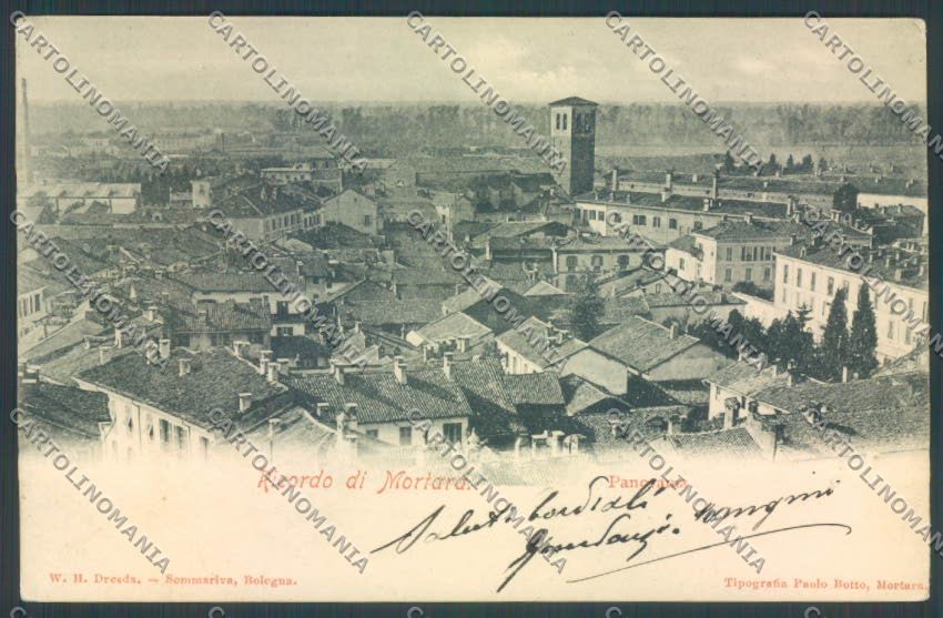 Pavia Mortara cartolina EE4285 – fronte