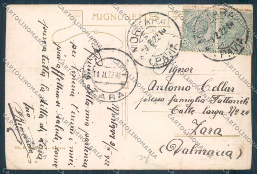 Pavia Mortara STRAPPINO ABRASA cartolina EE4290 – retro