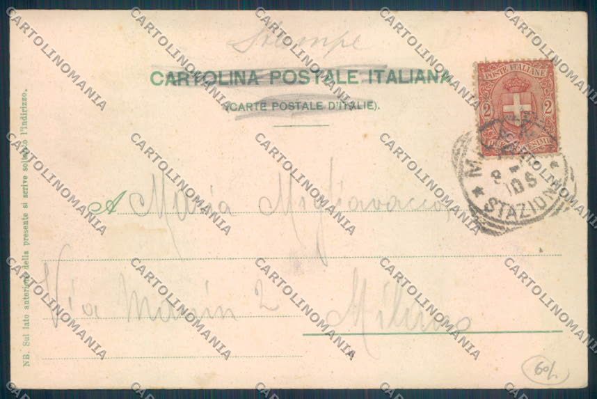Pavia Mortara Sant'Albino cartolina EE4304 – retro