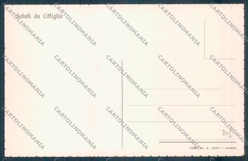 Varese Cittiglio cartolina EE4361 – retro