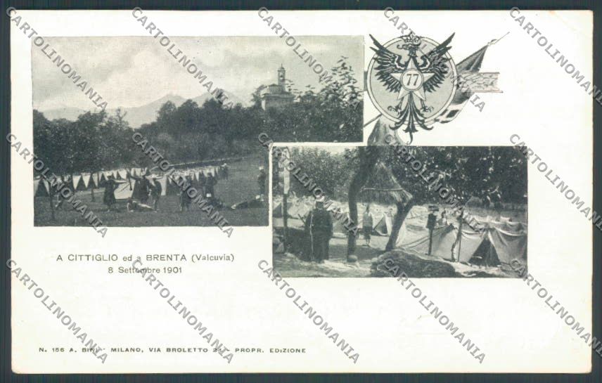 Varese Cittiglio Militari Fanteria cartolina EE4377 – fronte
