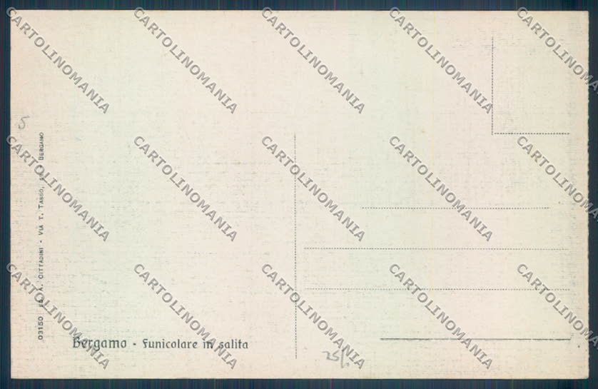 Bergamo Città cartolina EE4427 – retro