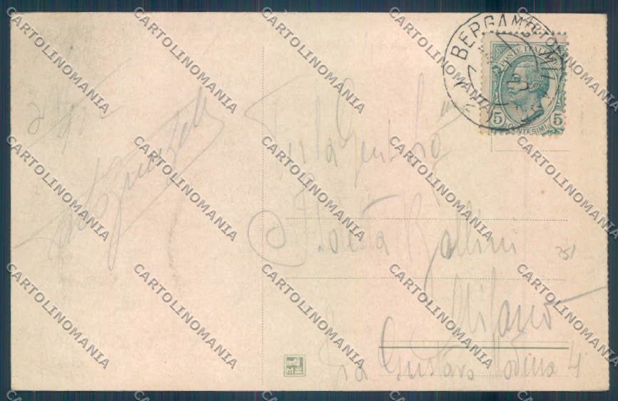 Bergamo Città cartolina EE4430 – retro