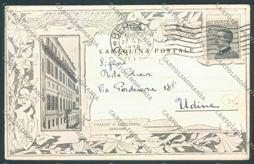 Bergamo Città cartolina EE4455 – fronte