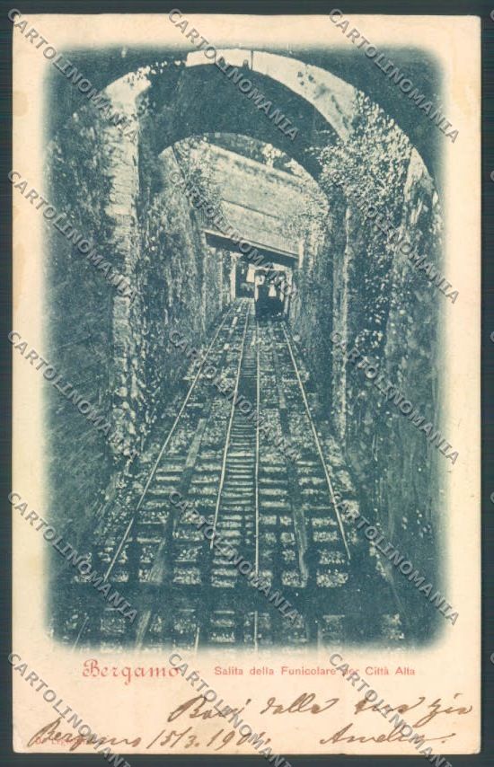 Bergamo Città Funicolare cartolina EE4462 – fronte