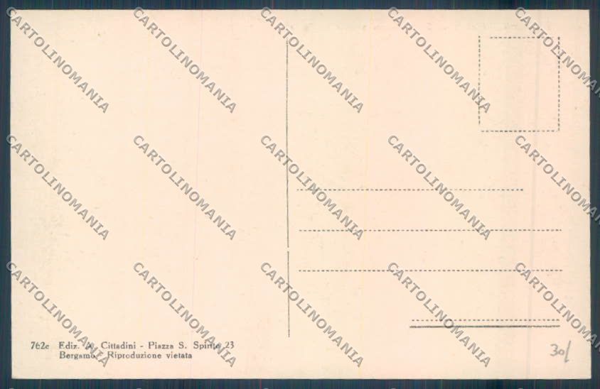 Bergamo Città cartolina EE4465 – retro