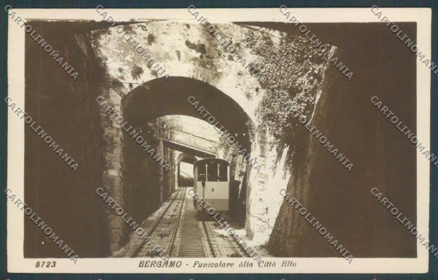 Bergamo Città Funicolare Foto cartolina EE4468 – fronte