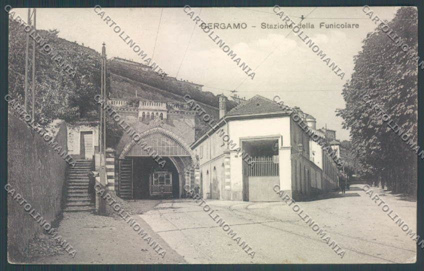 Bergamo Città Funicolare cartolina EE4471 – fronte