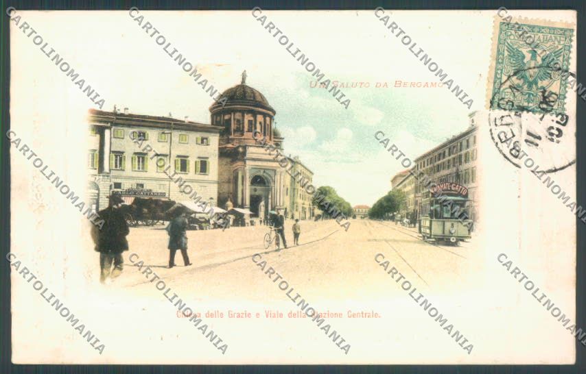 Bergamo Città cartolina EE4478 – fronte