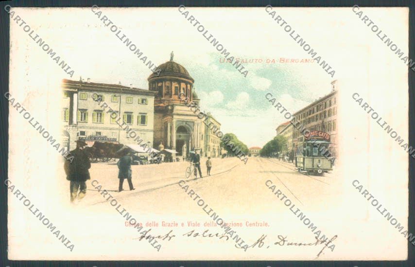 Bergamo Città SCOLLATA cartolina EE4482 – fronte