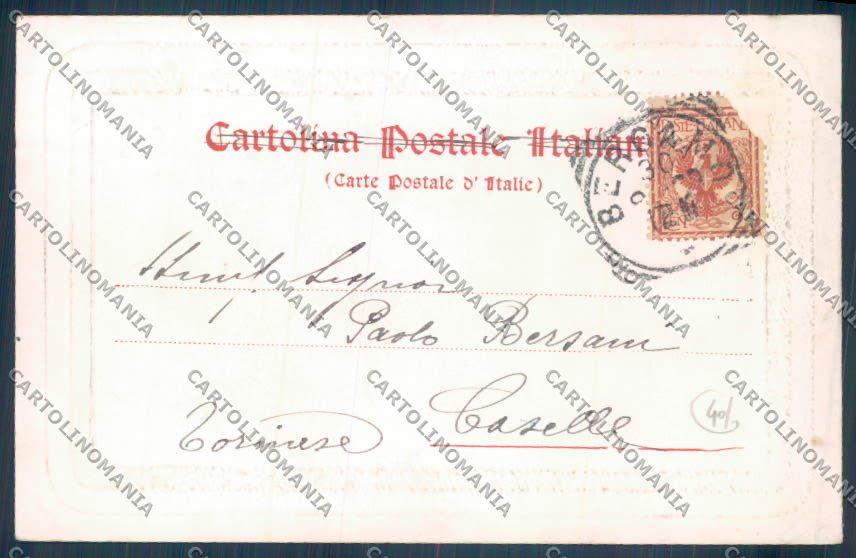 Bergamo Città SCOLLATA cartolina EE4482 – retro
