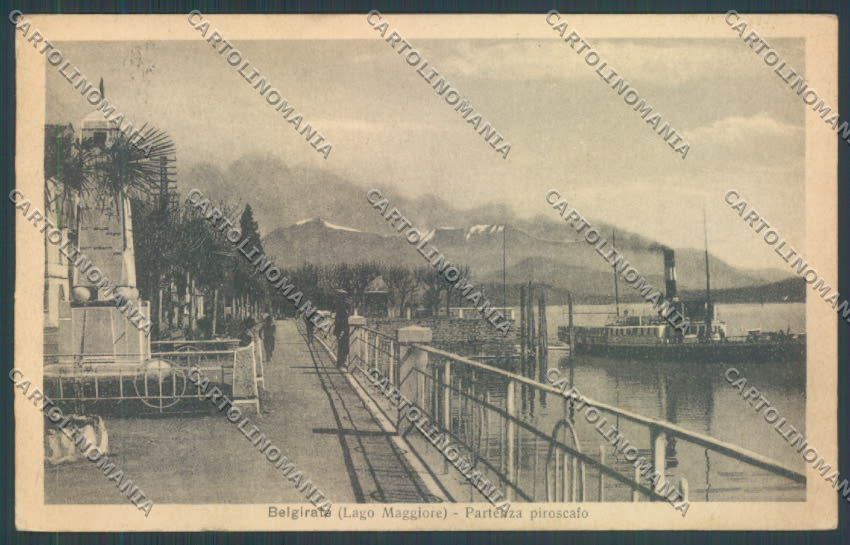 Verbania Belgirate Battello cartolina EE4511 – fronte