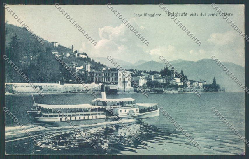 Verbania Belgirate Battello cartolina EE4512 – fronte