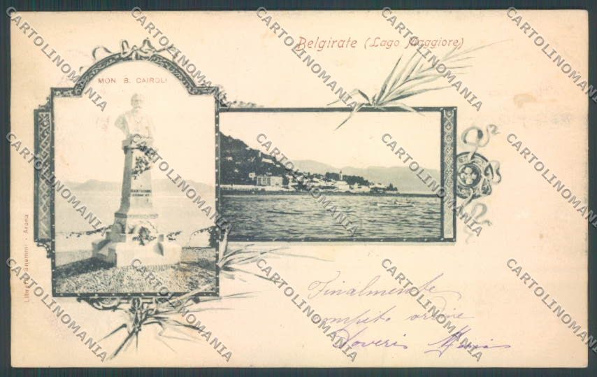 Verbania Belgirate Cairoli cartolina EE4520 – fronte