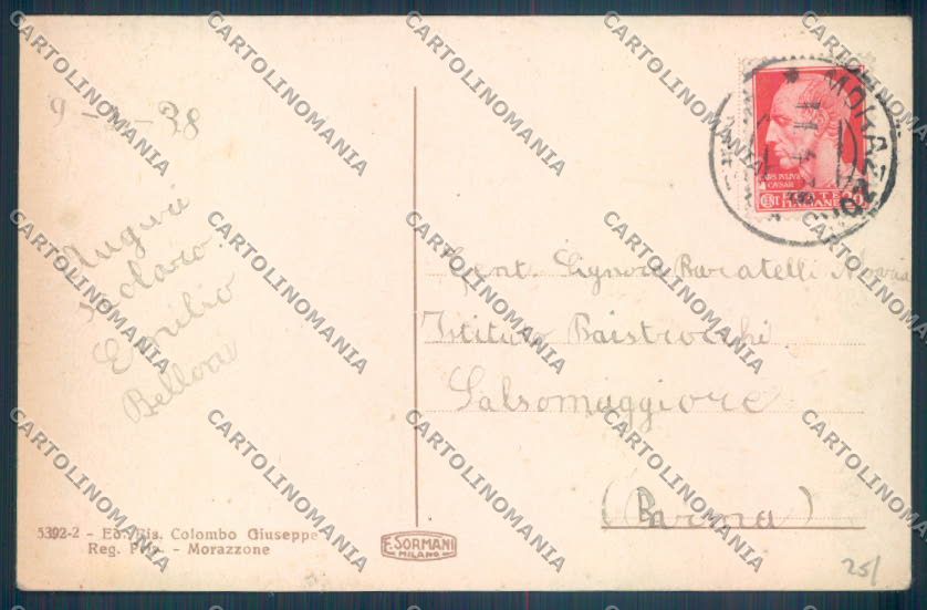 Varese Morazzone cartolina EE4569 – retro