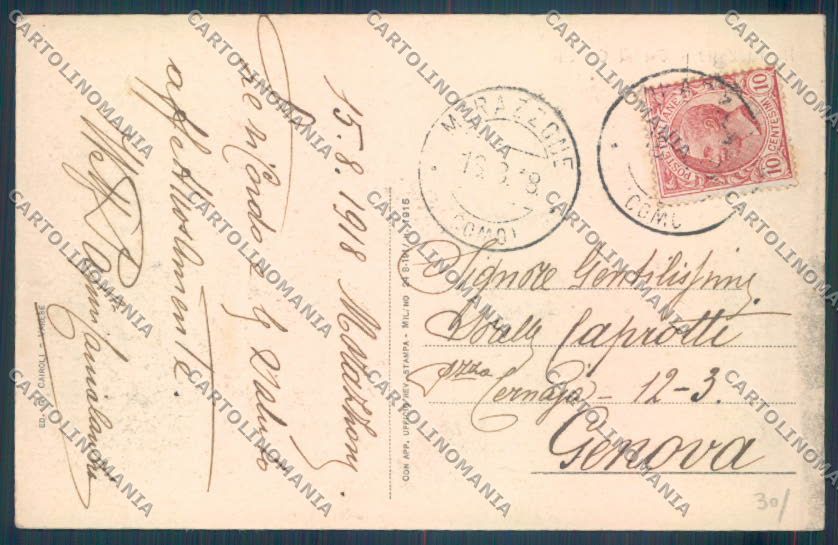 Varese Morazzone cartolina EE4583 – retro