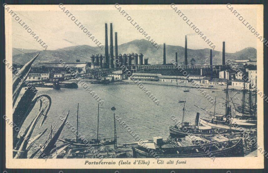 Livorno Elba Portoferraio Alti Forni cartolina EE4625 – fronte