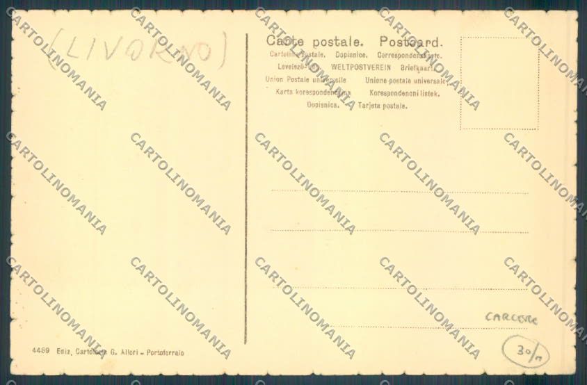 Livorno Elba Portoferraio Carceri cartolina EE4648 – retro