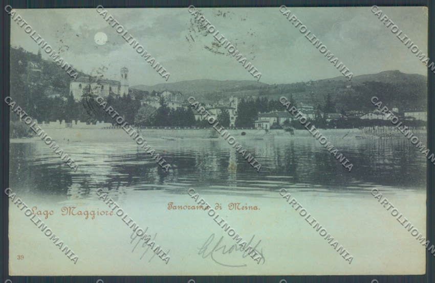 Novara Meina Chiaro di Luna cartolina EE4672 – fronte