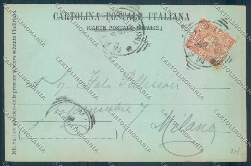 Novara Meina Chiaro di Luna cartolina EE4672 – retro