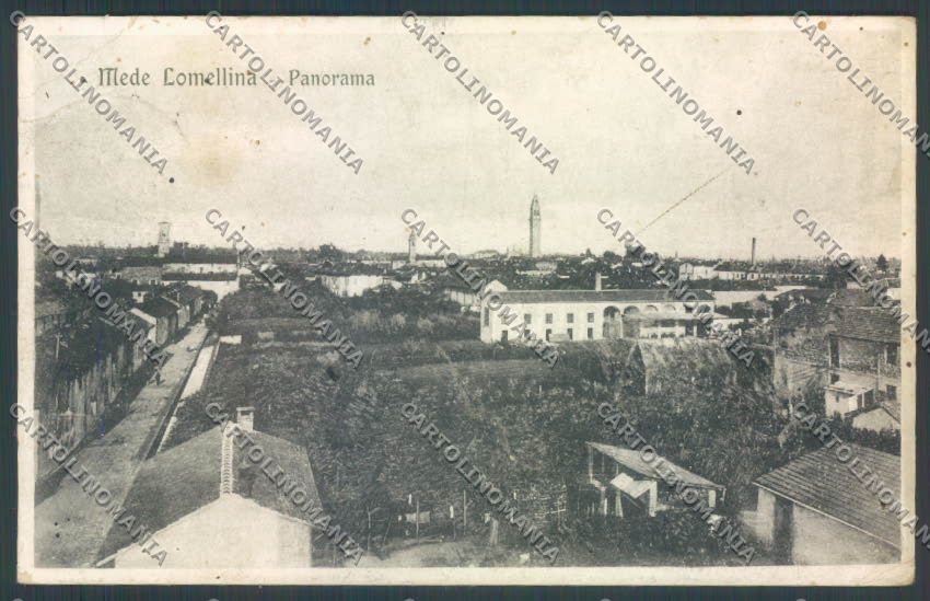 Pavia Mede Lomellina PIEGA cartolina EE4722 – fronte