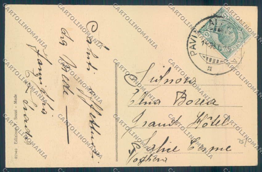 Pavia Mede Lomellina cartolina EE4724 – retro