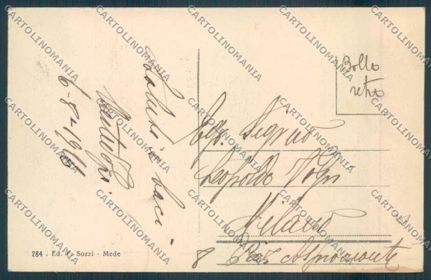 Pavia Mede Lomellina cartolina EE4725 – retro