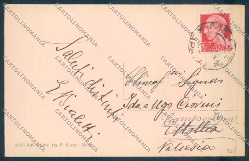 Pavia Mede Lomellina cartolina EE4726 – retro