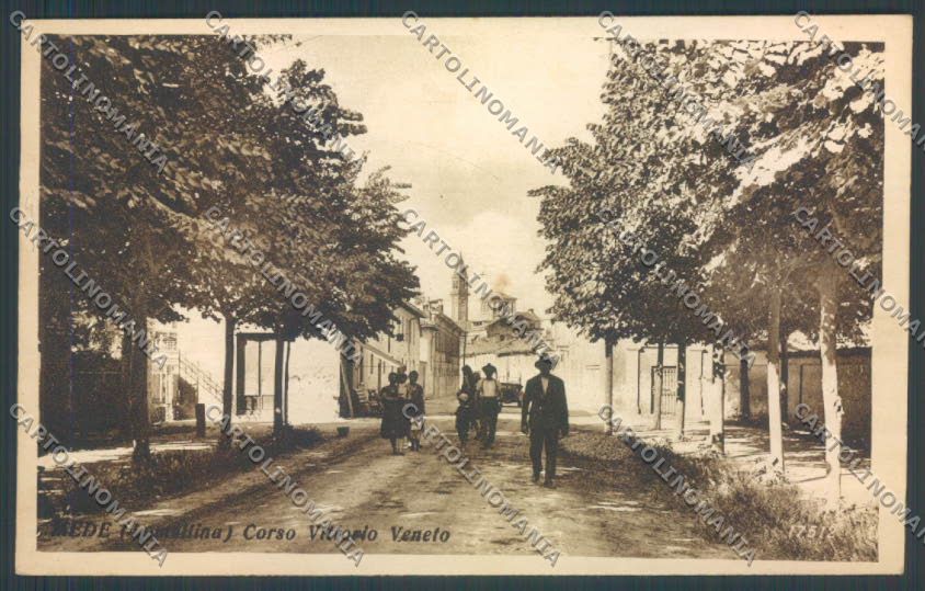 Pavia Mede Lomellina PIEGA cartolina EE4732 – fronte
