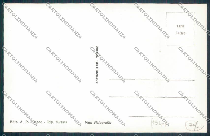 Pavia Sartirana Lomellina Stazione Treno Foto cartolina EE4738 – retro