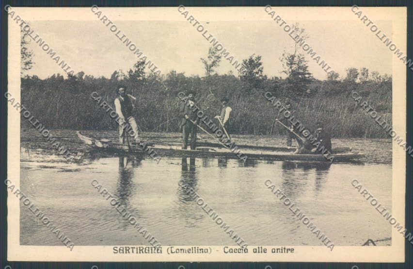 Pavia Sartirana Lomellina Caccia cartolina EE4739 – fronte