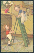 Colombo Children Bambini Postcard cartolina EE4766 – fronte
