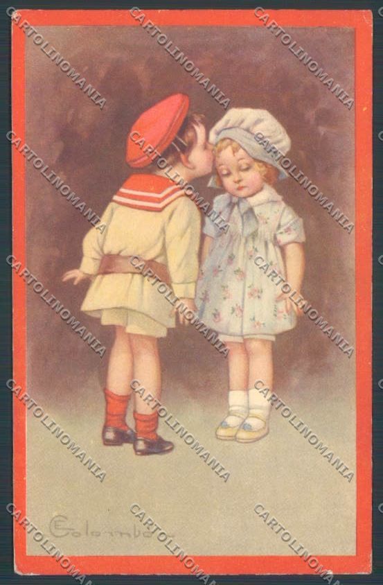 Colombo Children Bambini Postcard cartolina EE4781 – fronte