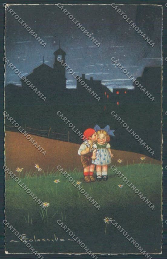 Colombo Children Bambini Postcard cartolina EE4783 – fronte