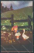 Colombo Children Bambini Goose Postcard cartolina EE4795 – fronte
