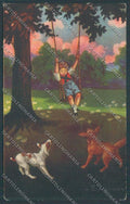 Colombo Children Bambini Postcard cartolina EE4808 – fronte