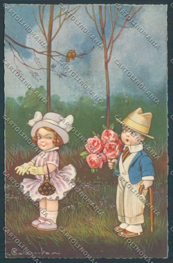 Colombo Children Bambini PIEGHINE Postcard cartolina EE4813 – fronte