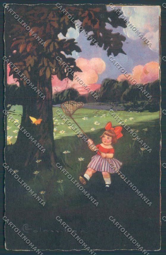 Colombo Children Bambini Postcard cartolina EE4818 – fronte